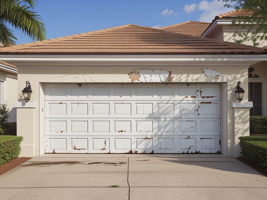 Before garage door install in Pembroke Pines FL