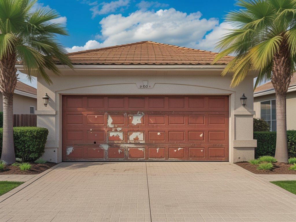 Before garage door install in Cooper City FL