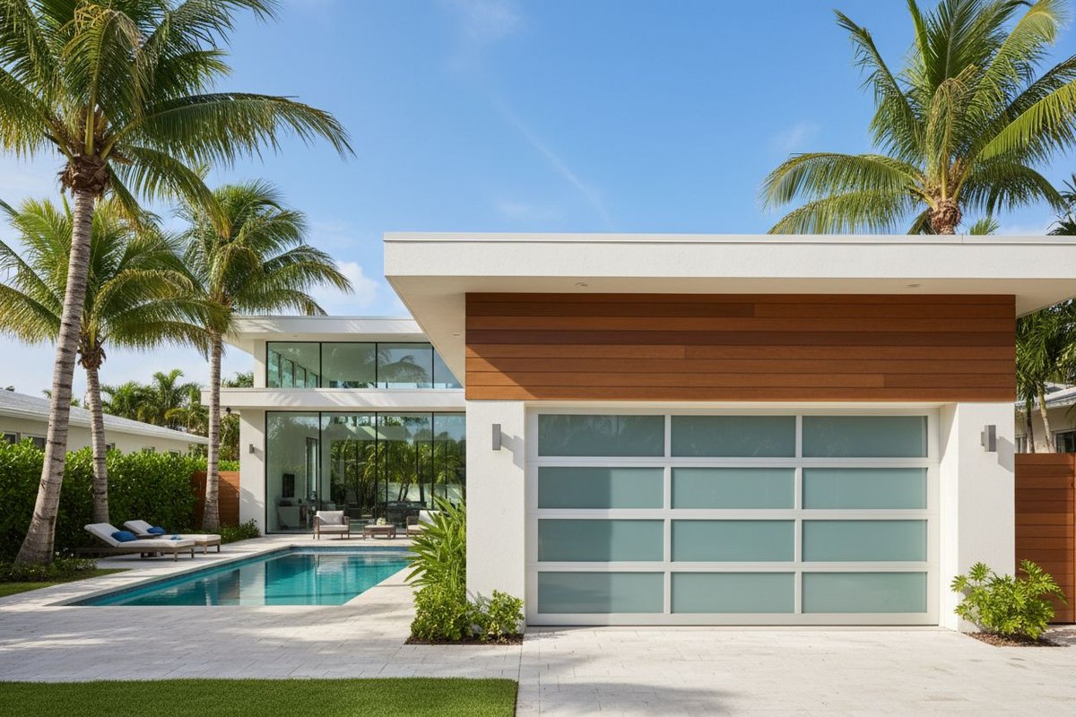 Best Garage Door Options for Poolside Homes