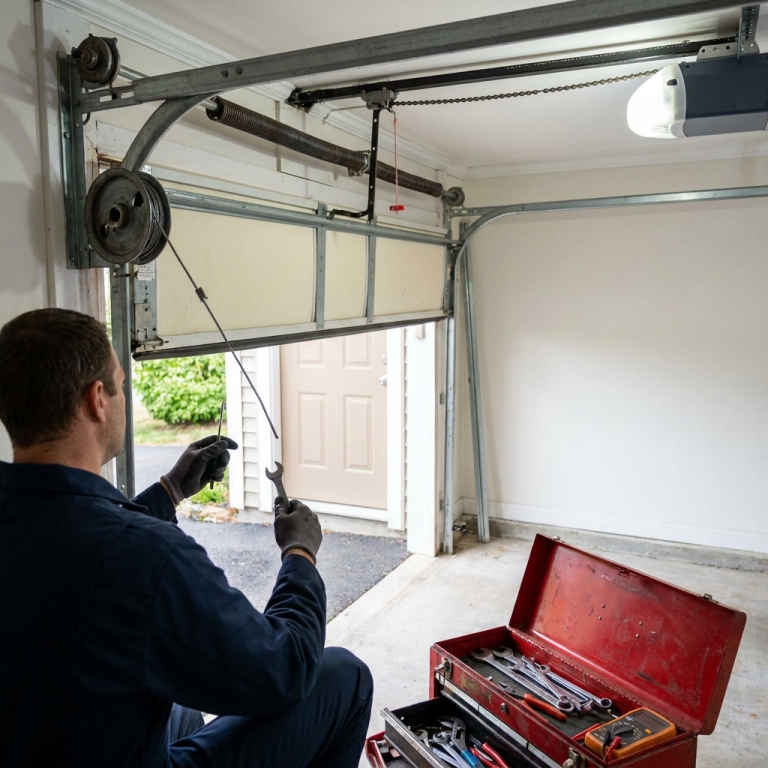 How to Fix a Garage Door That Opens Unevenly