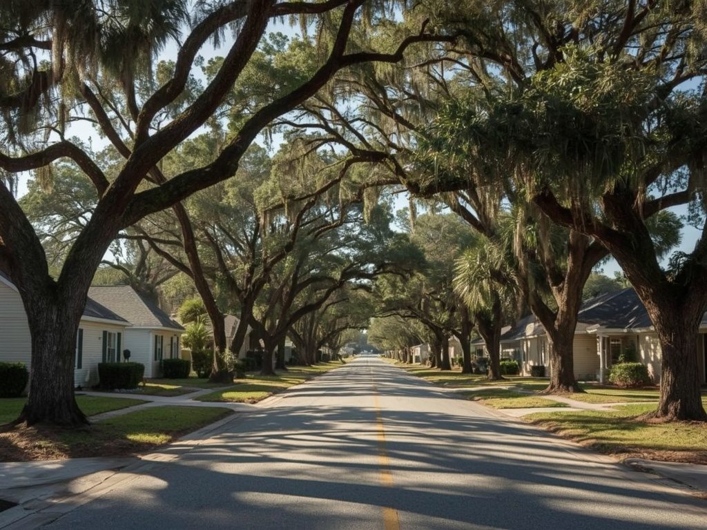 Lazy Lake Village residential street